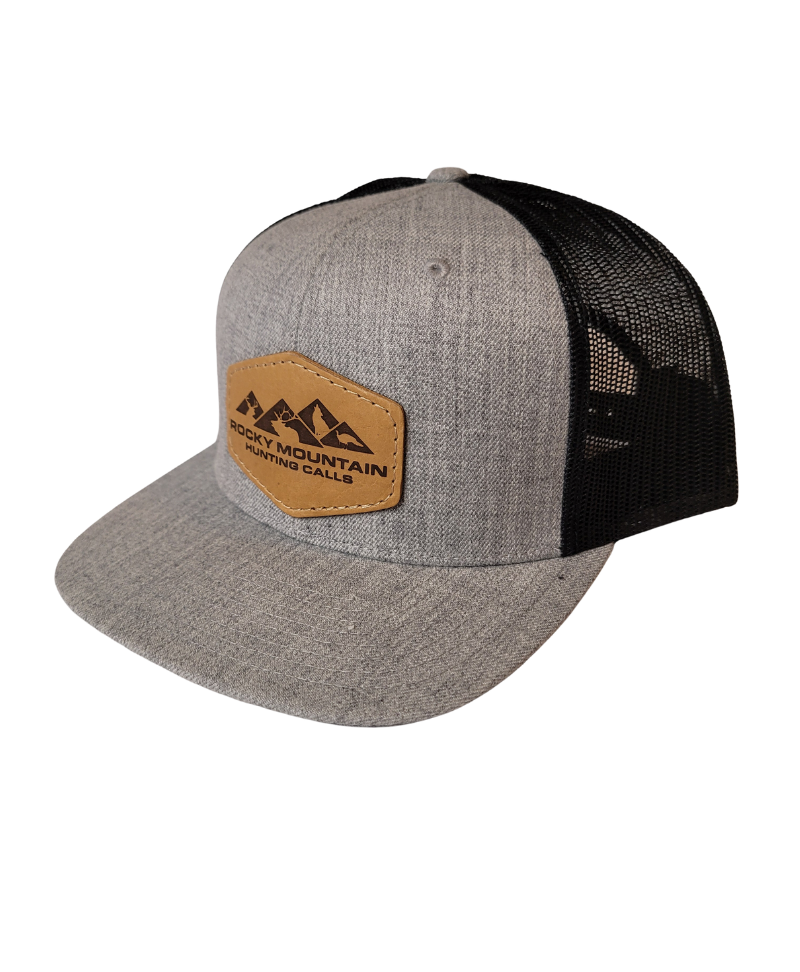 Grey/Black Leather Patch Flat Bill Richardson 511