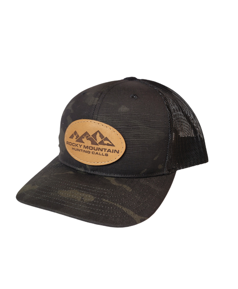 Black/Black Camo Leather Patch Richardson 862