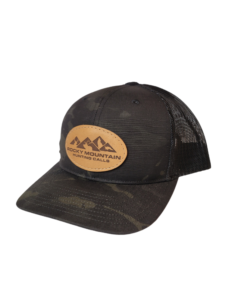 Black/Black Camo Leather Patch Richardson 862