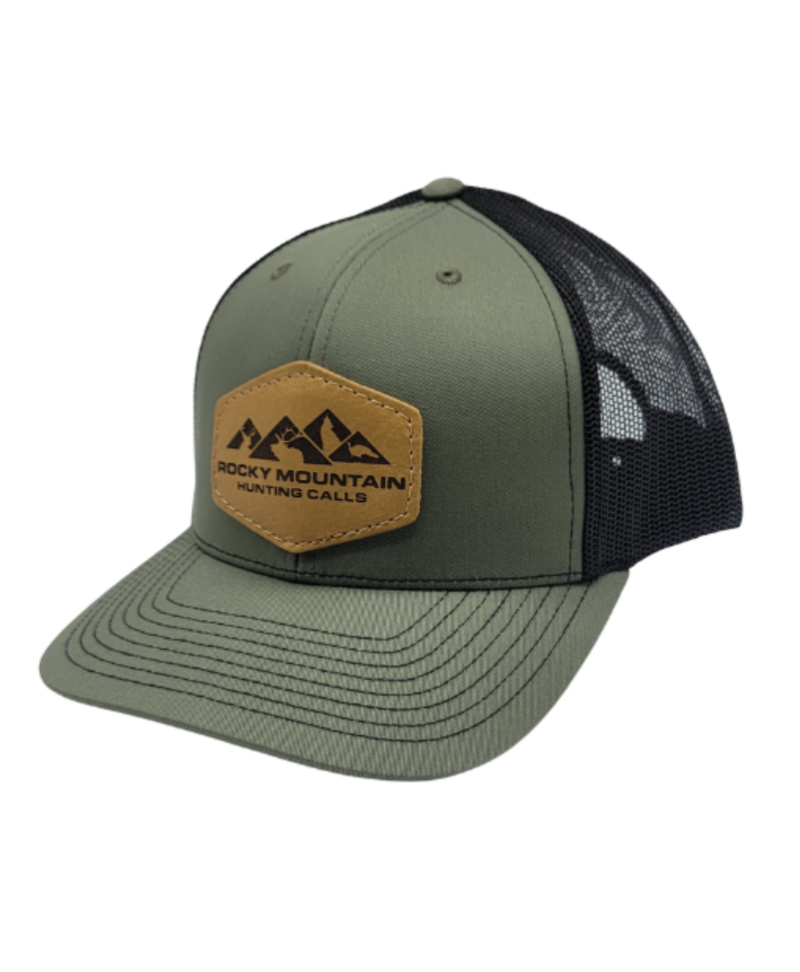 Loden and Black Richardson Leather Patch Hat 112