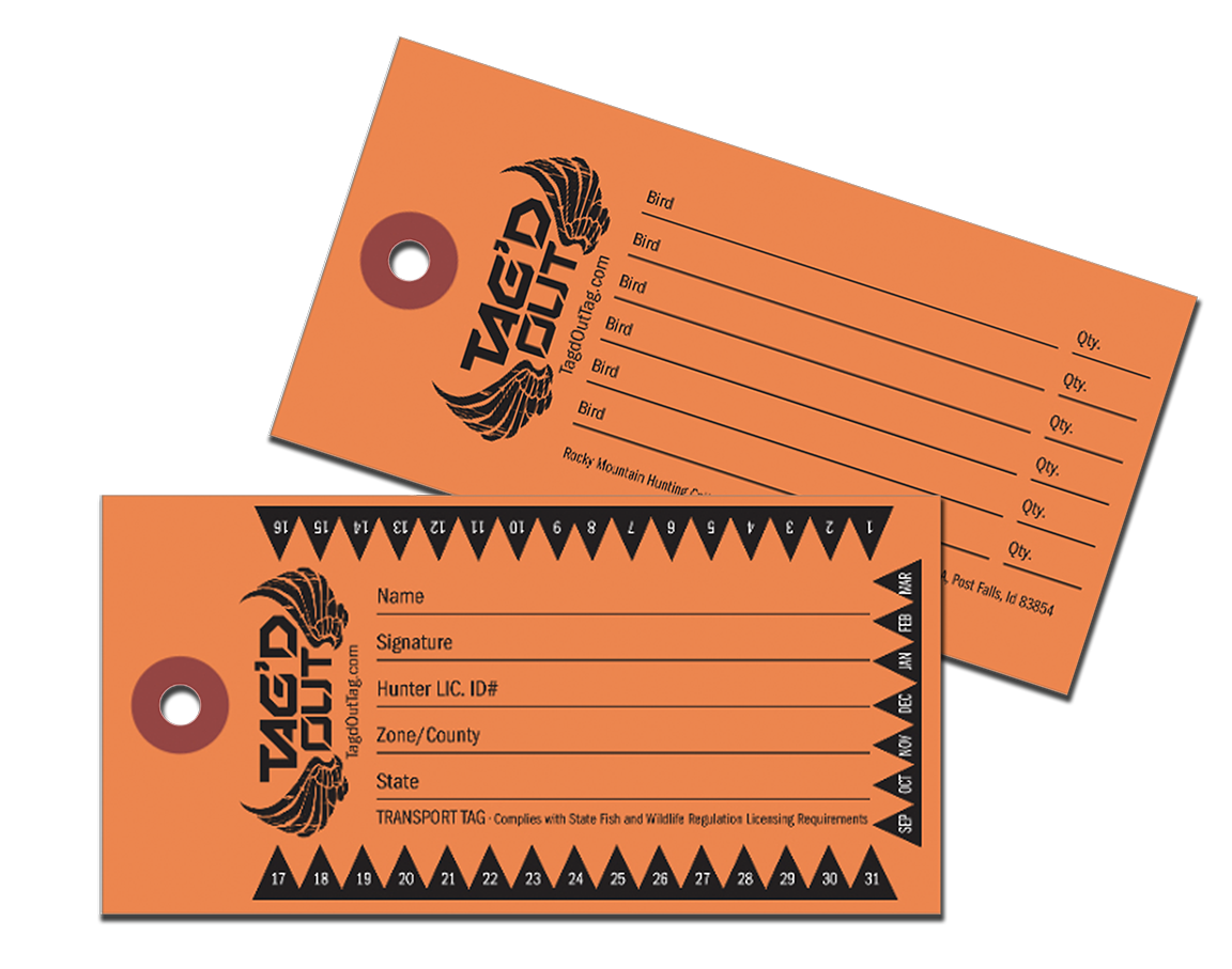 Tag'D Out Waterfowl Tags